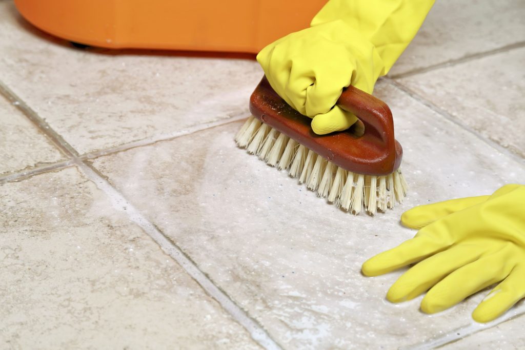 The quickest way to clean kitchen tiles