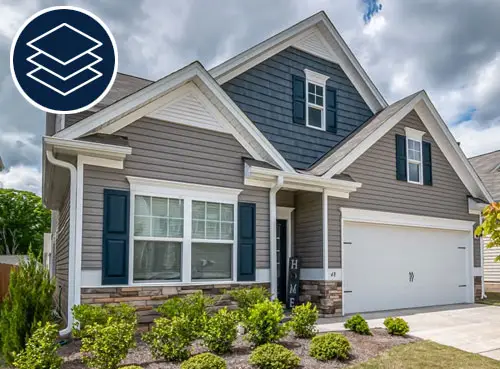 home with composite siding