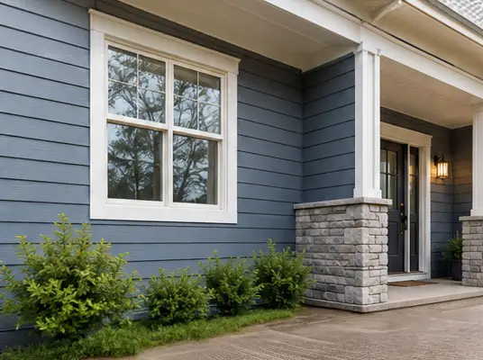 home with vinyl siding